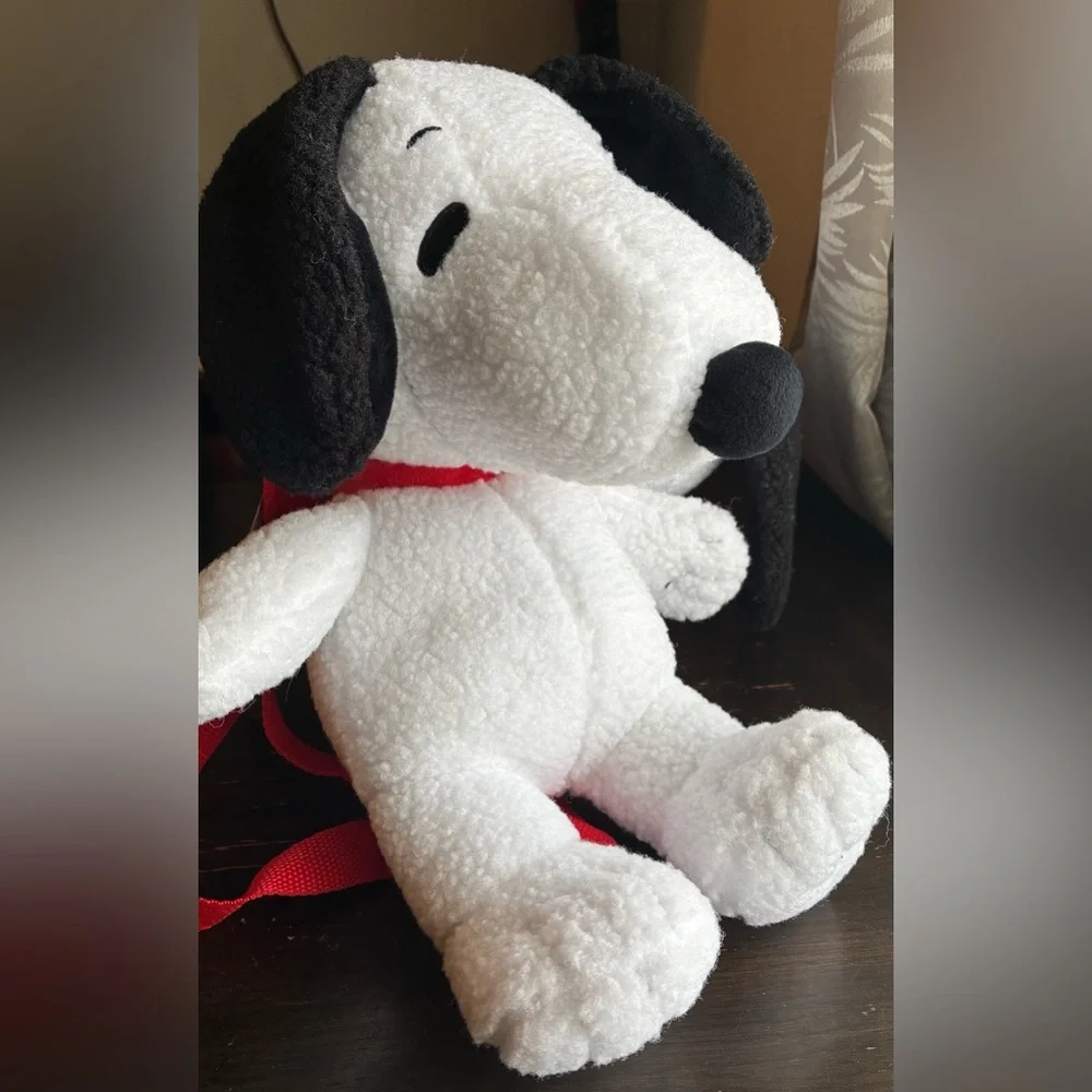 Peanuts White and Black Backpack